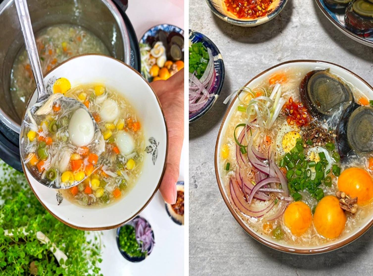 Bật mí công thức làm súp hàu trứng bắc thảo nhanh, đơn giản siêu phù hợp cho người mới ốm dậy-5