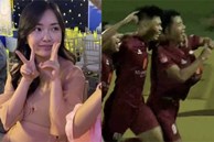 Hà Đức Chinh ăn mừng kiểu bụng bầu, nghi vấn Mai Hà Trang mang thai 'bé rồng' đã có lời giải đáp