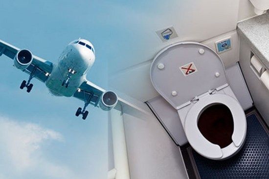 Điều tiếp viên khuyên hành khách nên làm khi dùng toilet trên máy bay