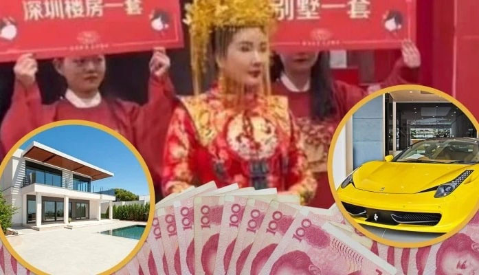 Cô dâu đội vương miện vàng, tự chuẩn bị của hồi môn giá trị hơn 103 tỷ đồng-1