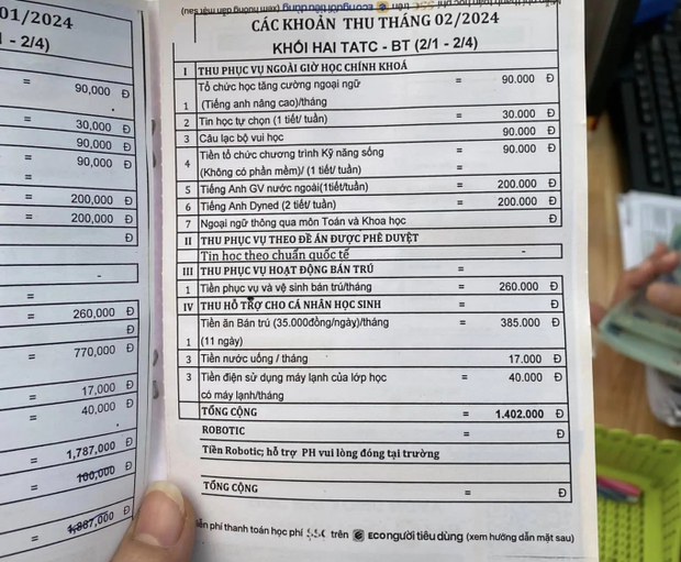 Bà mẹ Hà Nội bức xúc chuyện thu học phí sau Tết, phụ huynh bình luận 1 câu nhận bão like: Lương bạn nhận đủ chứ?-1