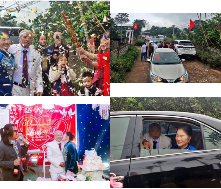 Đám cưới vợ chồng U80: Rước dâu bằng 25 xe ô tô, đãi 30 mâm không nhận tiền mừng-3