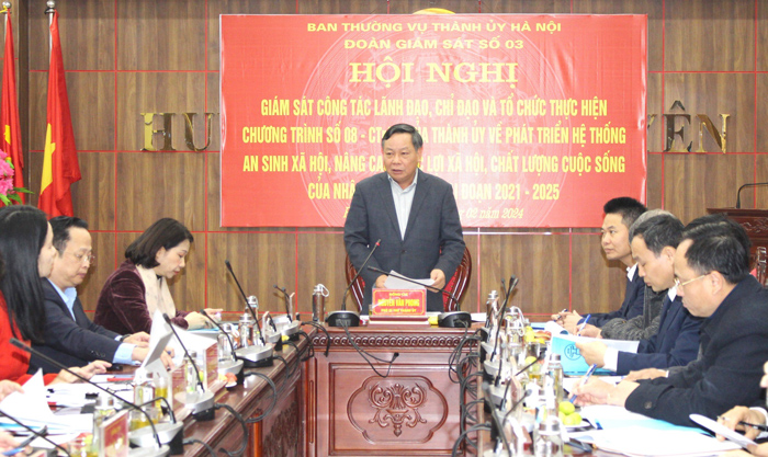Phó Bí thư Thành ủy Nguyễn Văn Phong giám sát việc thực hiện Chương trình 08-CTr/TU tại huyện Phú Xuyên-1