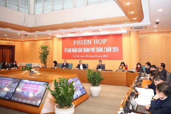 Phiên họp UBND Thành phố thường kỳ tháng 2 năm 2024