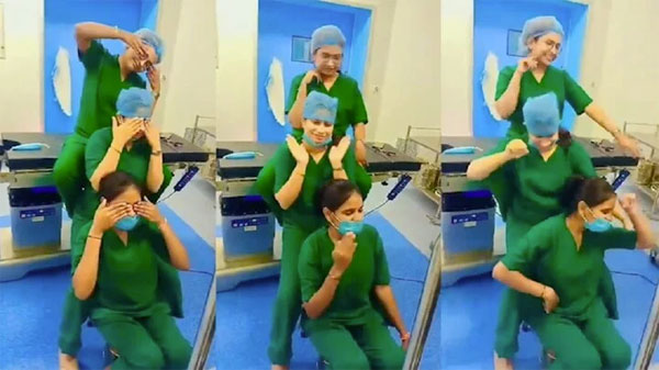 3 nữ y tá bị sa thải sau khi khoe clip nhảy múa trong phòng mổ-1