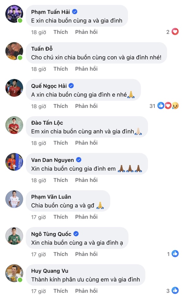 Bố của Bùi Tiến Dũng, Tiến Dụng qua đời: Quang Hải, Tiến Linh... chia buồn, thủ môn U23 Việt Nam mong đồng đội mạnh mẽ vượt qua nỗi đau-3