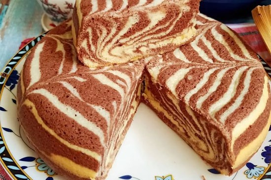 Làm bánh bông lan không dùng lò nướng, nhanh, ngon, đẹp mắt