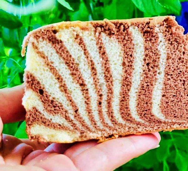 Làm bánh bông lan không dùng lò nướng, nhanh, ngon, đẹp mắt-5