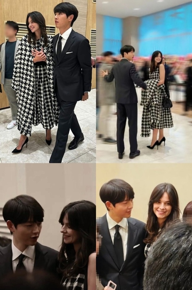 Song Joong Ki khoe cẩu lương với bà xã người Anh ở sự kiện, vợ chiếm sạch spotlight của cả dàn sao vì quá đẹp-6