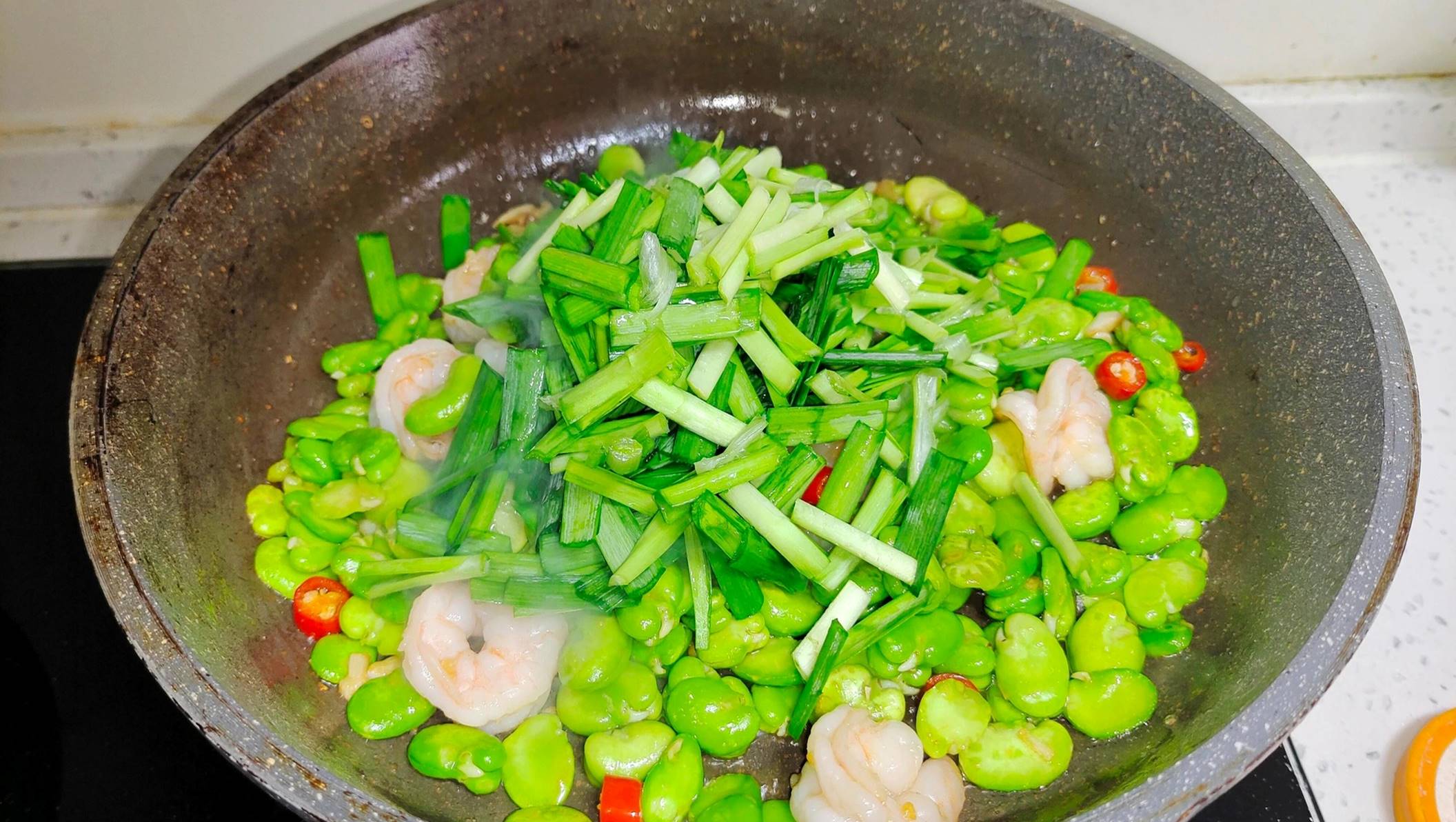 Loại hạt xuân xanh mướt, cải thiện trí thông minh, tốt cho xương khớp, xào với tôm thơm phức-11