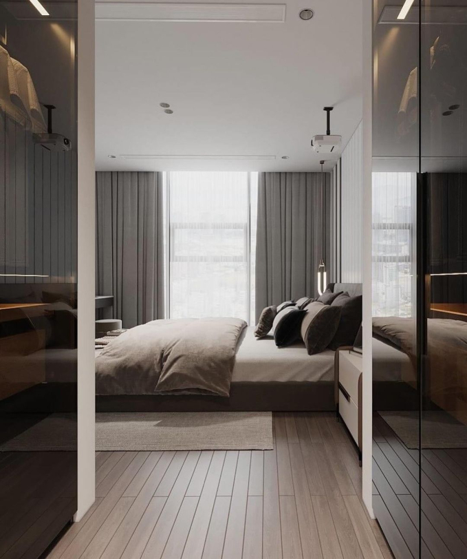 Vợ hotgirl của Thành Chung hé lộ bản thiết kế sau hai năm ở căn hộ cao cấp: Phòng khách tường kính cực xịn xò, view ngắm trọn Hà Nội-4