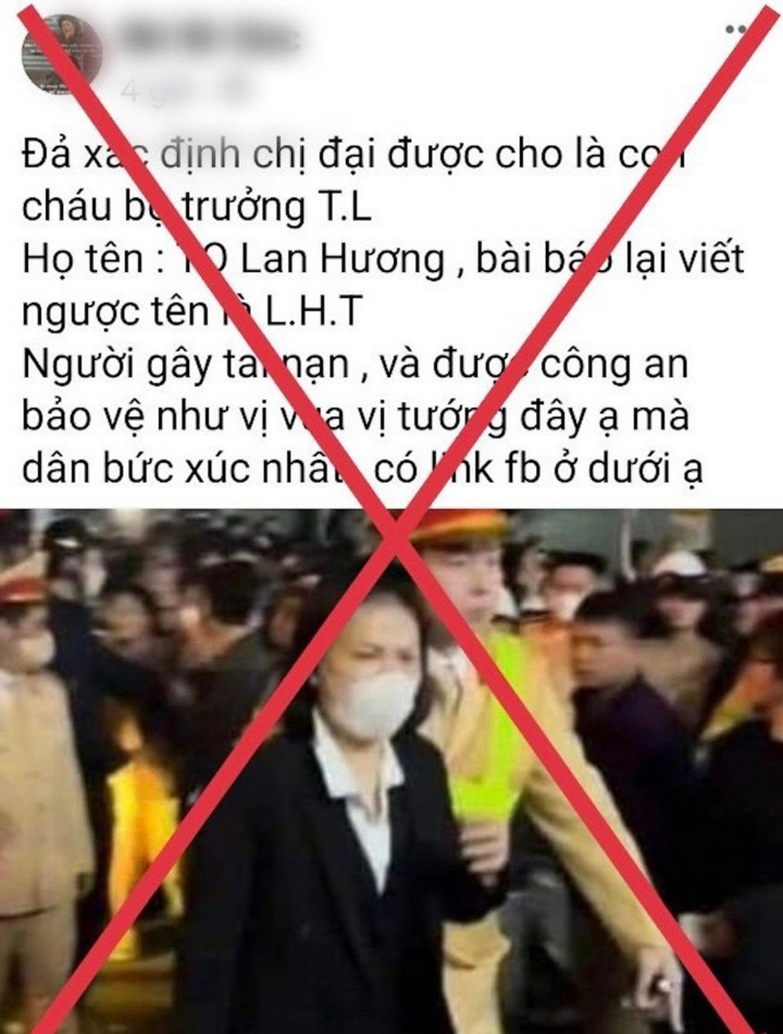 Phạt người tung tin nữ tài xế vi phạm nồng độ cồn là cháu lãnh đạo Bộ Công an-2