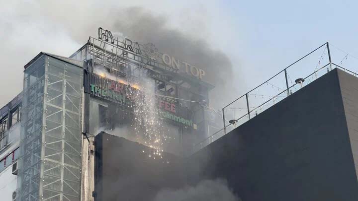 Cháy tòa nhà trung tâm thương mại OCD Plaza ở Hà Nội-1