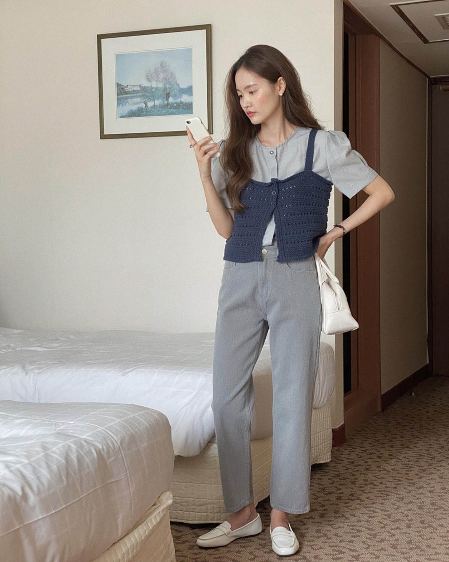 10 cách mặc quần jeans ống đứng sành điệu và tôn dáng-2