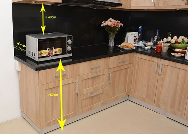 Đặt lò vi sóng gần bồn rửa bát có sao không? Dùng đã lâu nhưng không phải gia đình nào cũng để ý-5