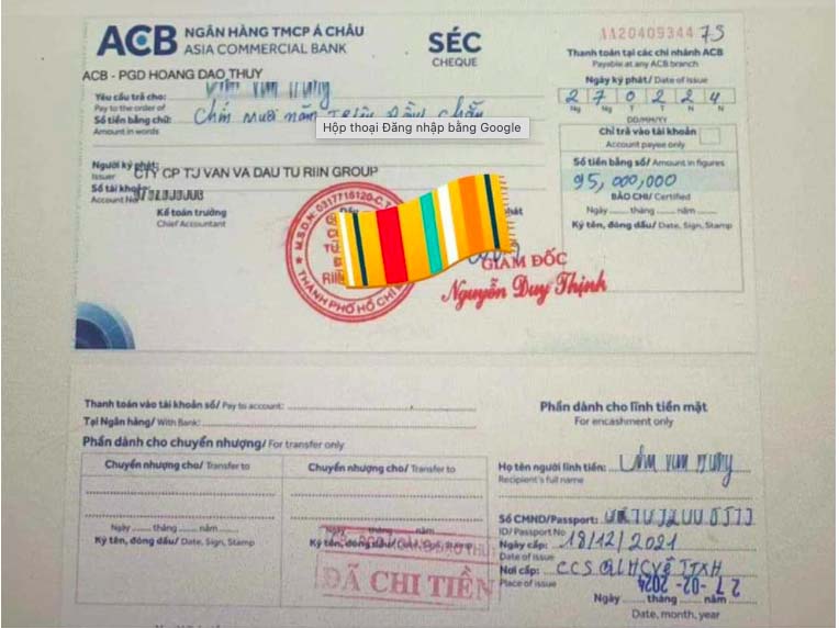 Khách báo mất 95 triệu đồng trong tài khoản, ACB nói đã chuyển cơ quan điều tra-1