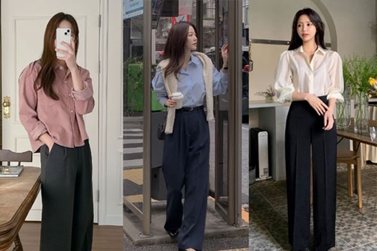 Đến tiểu thư nhà tài phiệt Kim Ji Won cũng mê công thức áo sơ mi và quần âu đơn giản mà sang
