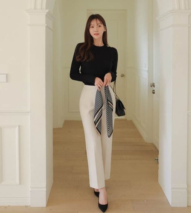 Gợi ý loạt trang phục trắng đen sang chảnh-1