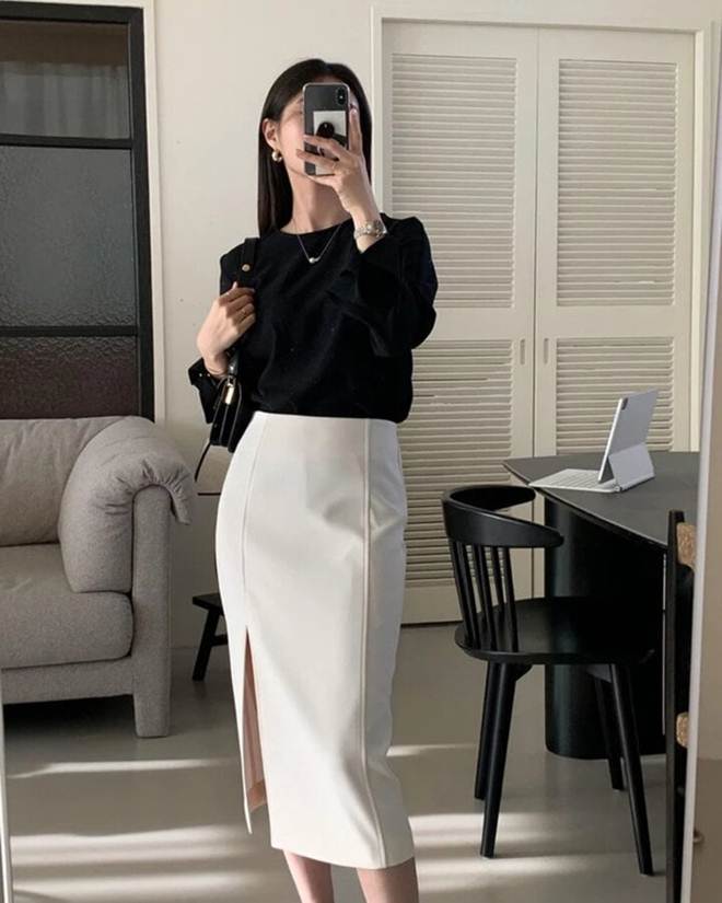Gợi ý loạt trang phục trắng đen sang chảnh-7
