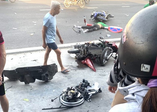 Ô tô tông hàng loạt xe máy ở Bình Dương, 5 người thương vong-4