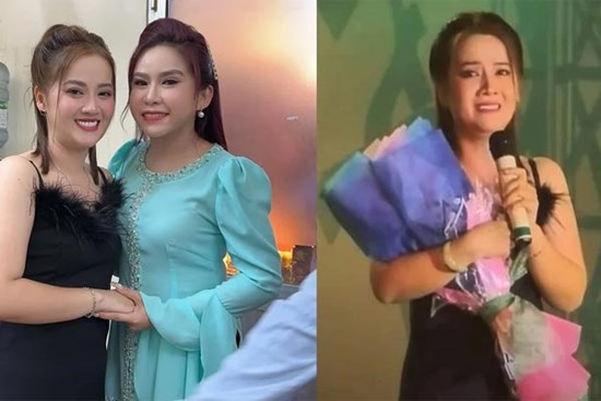 Con gái NSƯT Vũ Linh khóc nhớ cha ở sân khấu, khán giả thương cảm tặng tiền