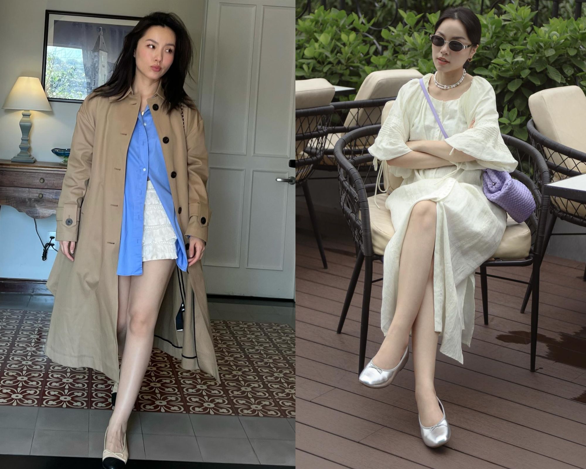 4 mỹ nhân Việt thường xuyên đi giày bệt nhưng vẫn có phong cách tôn dáng-5