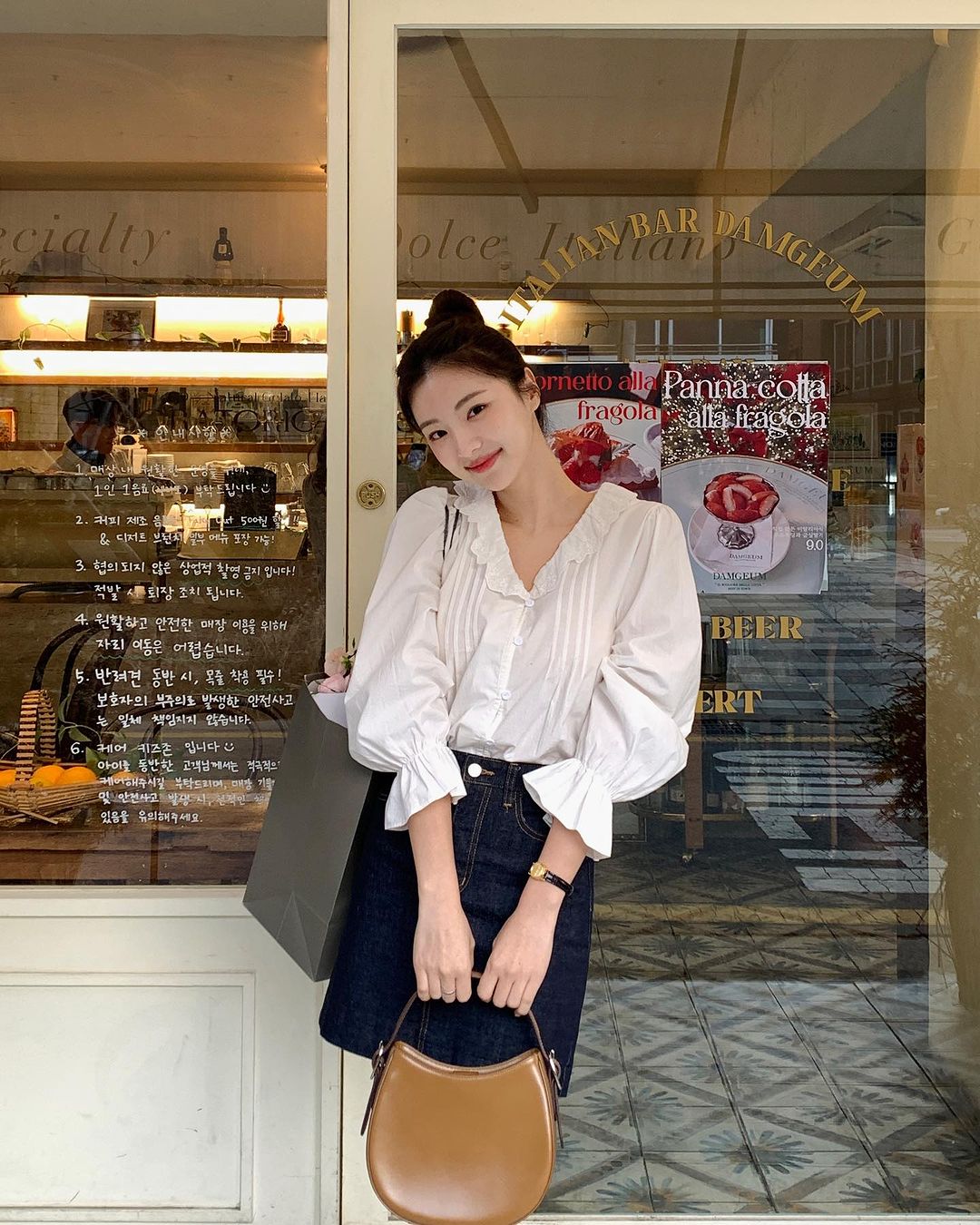 5 kiểu sơ mi điệu đà đang được hội blogger Hàn yêu thích-10