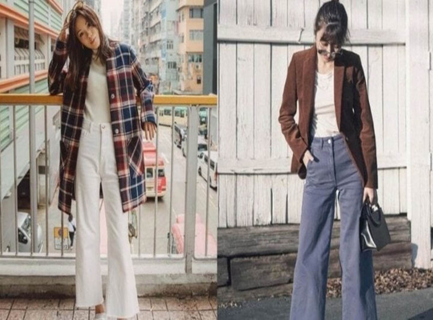 Mách nàng cách phối đồ với quần ống rộng-5