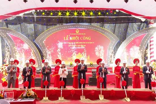 Ứng Hòa: Khởi công xây dựng công trình nâng cấp, mở rộng đường Tỉnh lộ 426 từ Quàn Xá đến Thái Bằng
