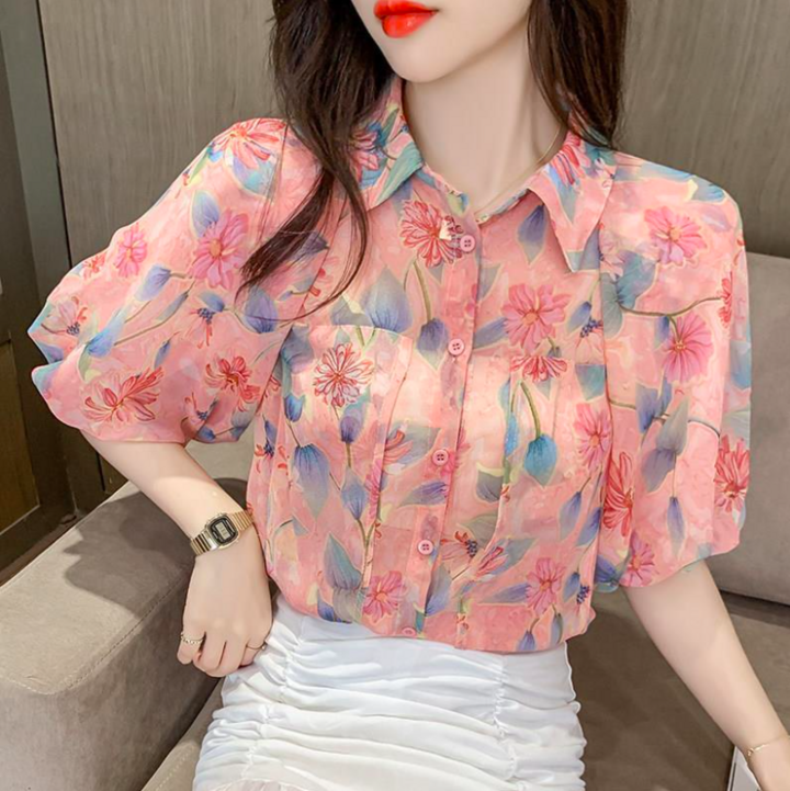 Các kiểu sơ mi nữ tay bồng mang đến vẻ đẹp dịu dàng-2