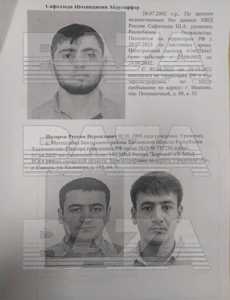 Tiết lộ danh tính các nghi phạm tấn công khủng bố Nga-1