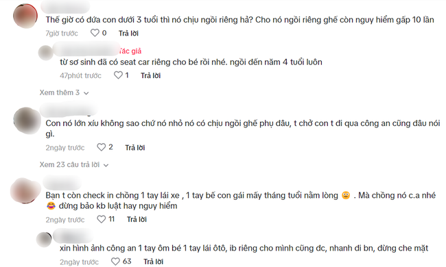 Clip mẹ cho con ngồi vào lòng khi lái xe gây tranh cãi: Người kêu nguy hiểm, người bảo có con đi rồi mới hiểu-3