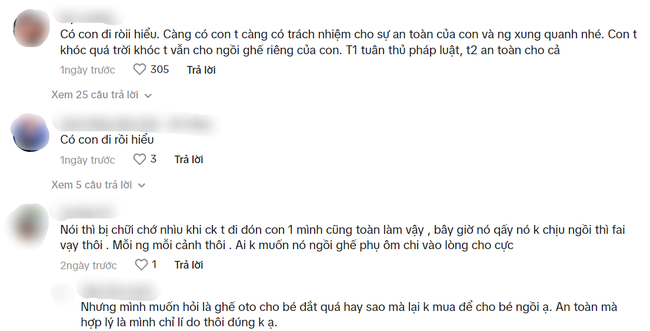 Clip mẹ cho con ngồi vào lòng khi lái xe gây tranh cãi: Người kêu nguy hiểm, người bảo có con đi rồi mới hiểu-4
