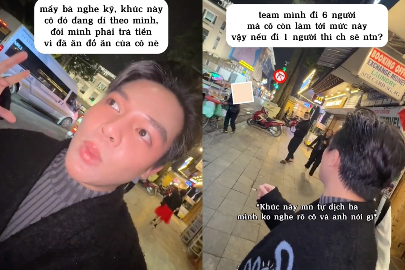 Thêm người bán hàng rong ở Hà Nội bị tố chặt chém khách Tây túi bánh rán-3