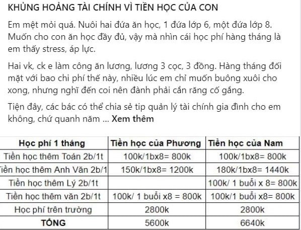 Bà mẹ ở TP.HCM bật mí mức chi cho việc học của con, nhiều người xuýt xoa đòi cắp tráp theo học: Thế này thì nuôi mấy đứa cũng được-1