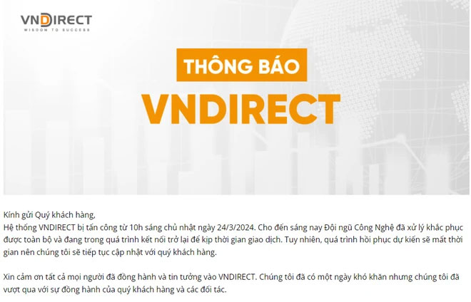Chứng khoán VNDirect bị hacker tấn công-2