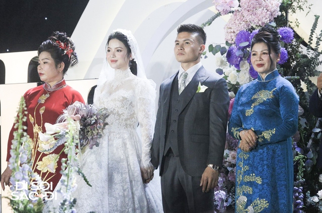 Quang Hải có hành động tinh tế với Chu Thanh Huyền ở đám cưới, lộ biểu cảm căng thẳng trước họ nhà gái-7