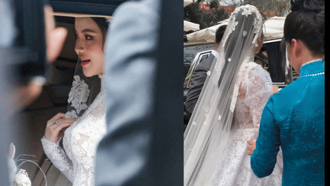 Chu Thanh Huyền xinh đẹp lên siêu xe Rolls Royce 14 tỷ về Đông Anh, được mẹ chồng chu đáo chỉnh váy cho trước mặt quan viên hai họ-1