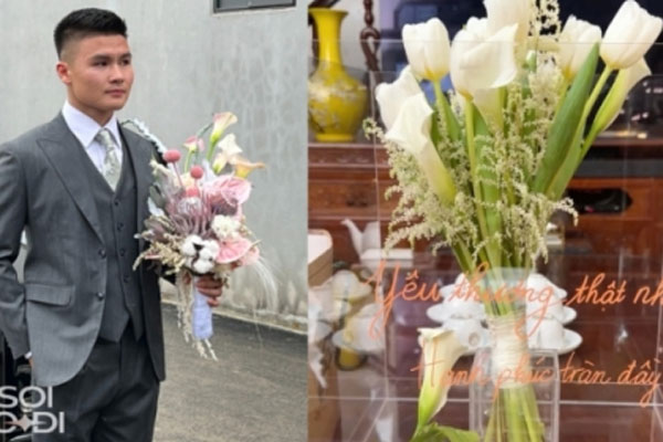 Quang Hải thuê dàn vệ sĩ hùng hậu bảo vệ Chu Thanh Huyền, không khác gì đám cưới sao hạng A showbiz-7