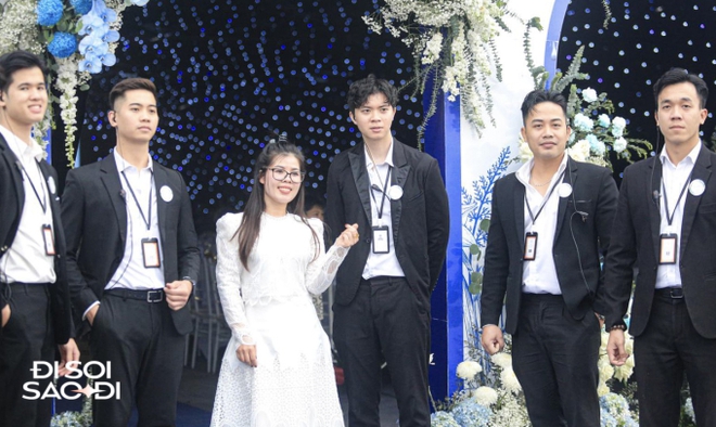 Quang Hải thuê dàn vệ sĩ hùng hậu bảo vệ Chu Thanh Huyền, không khác gì đám cưới sao hạng A showbiz-6
