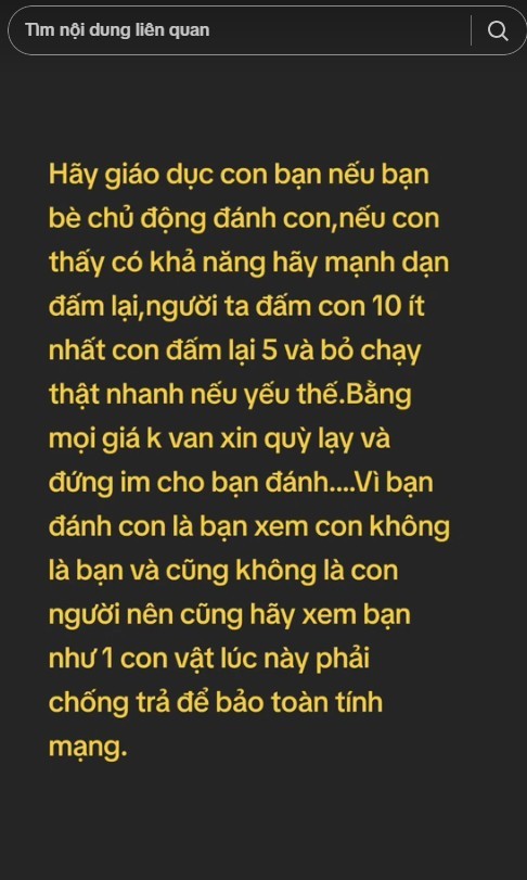 Vụ học sinh lớp 8 bị đánh chết não: Phụ huynh hoang mang mách nhau dạy con bị đánh bằng mọi giá đừng đứng im chịu?”-2