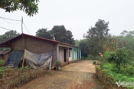 Căn nhà cấp 4 mẹ con nam sinh bị đánh chấn thương sọ não tá túc khi về Phú Thọ