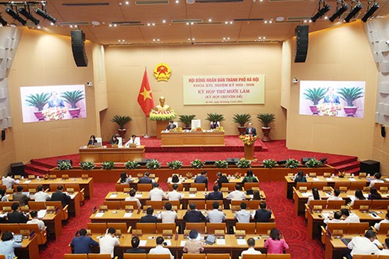 Khai mạc kỳ họp thứ mười lăm, HĐND thành phố Hà Nội khóa XVI