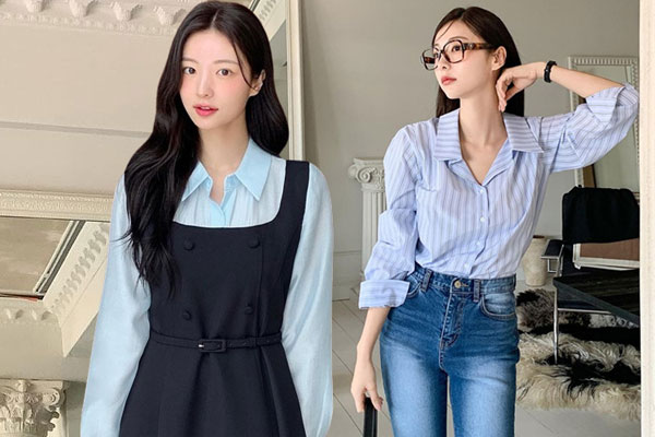 Mặc đẹp không khó với 10 cách phối áo sơ mi và quần ống rộng chuẩn sành điệu-11