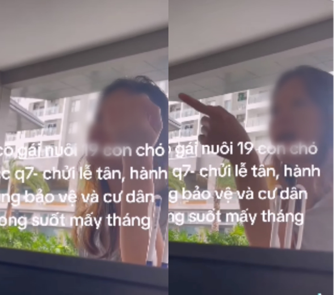 Vụ bị đuổi khỏi chung cư vì nuôi 19 con chó: Xuất hiện thêm các clip gây phẫn nộ của cô gái và chồng-1