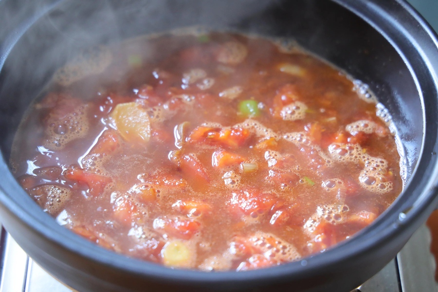 Bữa tối lười biếng chỉ cần một bát canh rau cải nấu đậu phụ thịt viên vừa ngon lại đủ chất-5