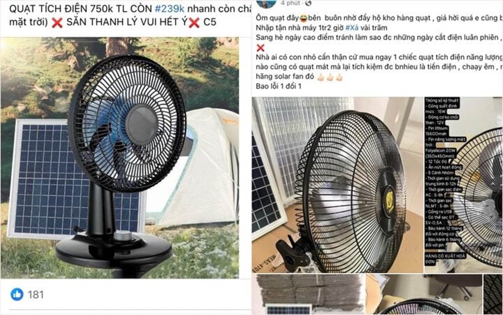 Rớt giá thảm hại, quạt tích điện từng sốt xình xịch nay bị xả bán giá bèo-1