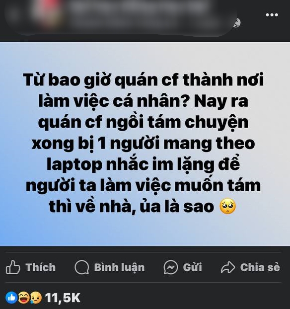 Đang tám với bạn trong quán cà phê thì bị nhắc im lặng để người ta làm việc: Rốt cuộc làm gì ở quán cà phê mới đúng?-3