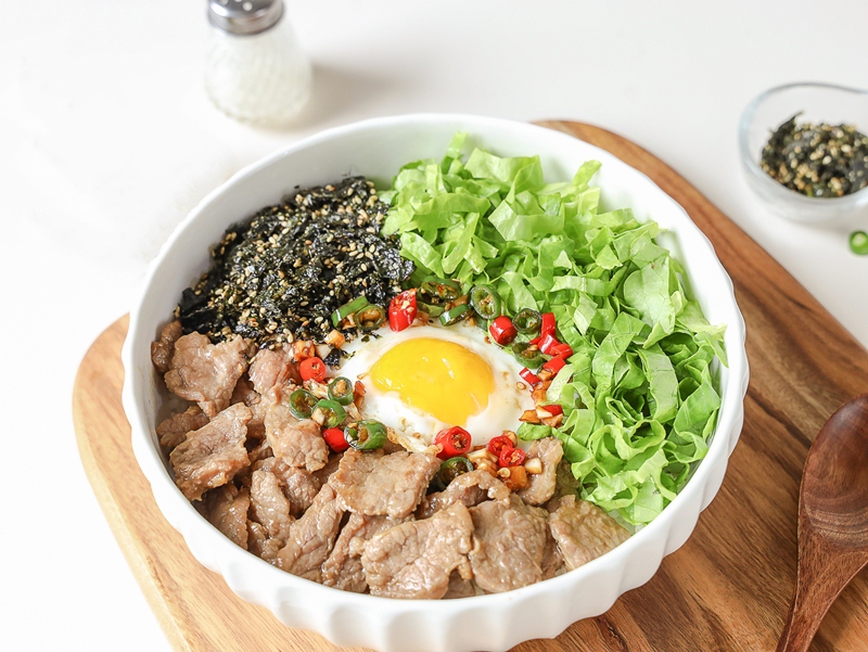 Ngày bận rộn làm món cơm trộn: Chỉ trong 1 tô mà đủ rau và thịt, giàu dinh dưỡng-6