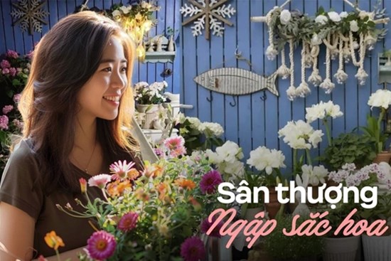 Khu vườn trên sân thượng